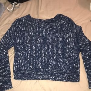 Blue and white knitted Gap sweater